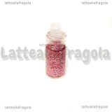 Glitter Rosa con bottiglietta in vetro 22mm